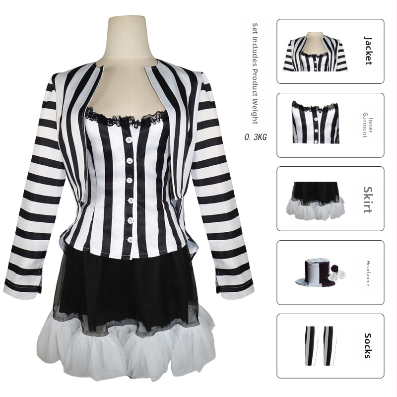 Хелоуински костюм Archmag Cos Cos Costume Beetle Juice 2 Clothes Cosplay Hero Costume на склад