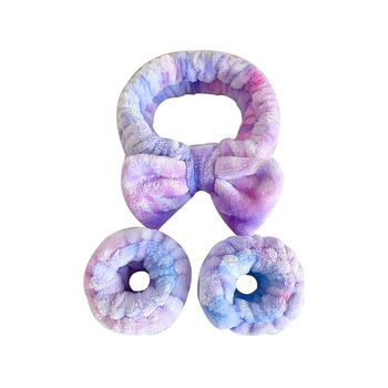 Euroopa ja Ameerika piiriülene vibuga näopesu peapaelaga käepaelte komplekt naistele, pesemis- ja niiskuskindel spordile mõeldud higi pühkiv koomiksikujuline juuksepael käevõru