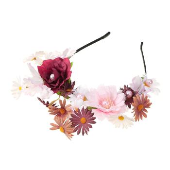 Δημιουργική Προσομοίωση Ύφασμα Λουλούδι Mori Κεφαλόδεσμος Ταξιδιωτική Φωτογραφία Εξαιρετική Κεφαλόδεσμος Στεφάνι Νύφης Γάμος Κεφαλόδεσμος