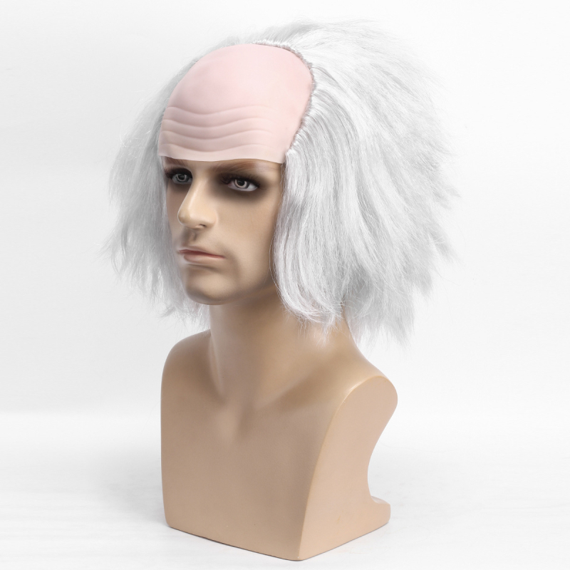 Kiilas parukas täiskasvanutele lastele aastakoosolek naljakas kiilas parukas kiilas Vahemere meeste parukas esinemispeakate