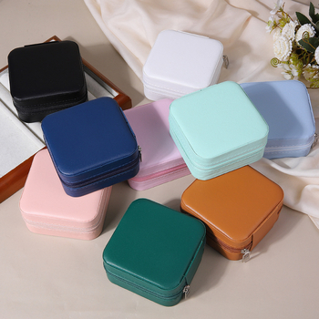 [PU] nešiojama papuošalų laikymo dėžutė dovanų dėžutė papuošalų dėžutė auskarai auskarai karoliai žiedai papuošalų dėžutė