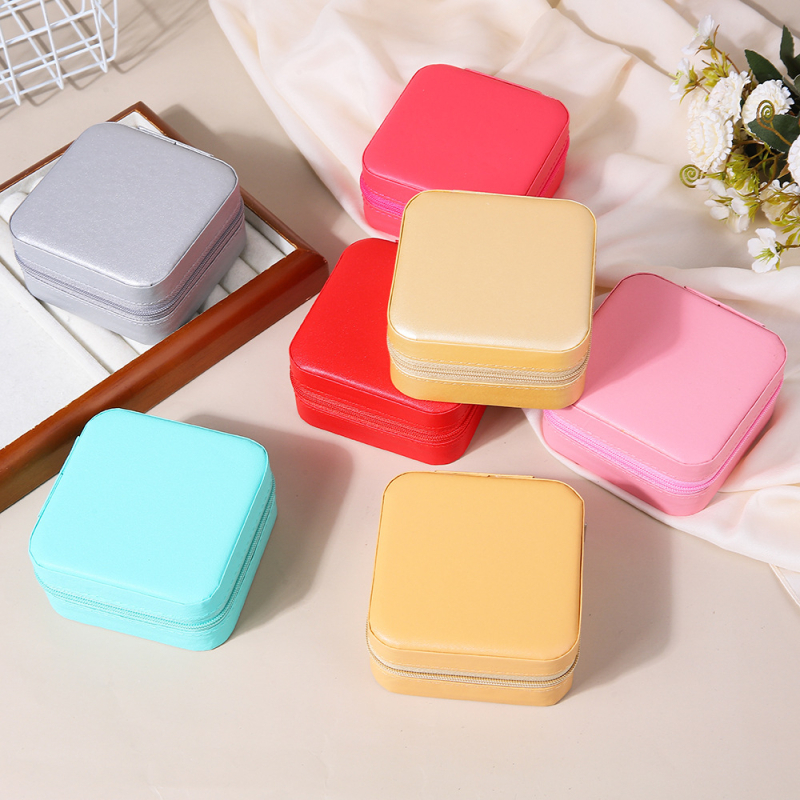 [PU] nešiojama papuošalų laikymo dėžutė dovanų dėžutė papuošalų dėžutė auskarai auskarai karoliai žiedai papuošalų dėžutė