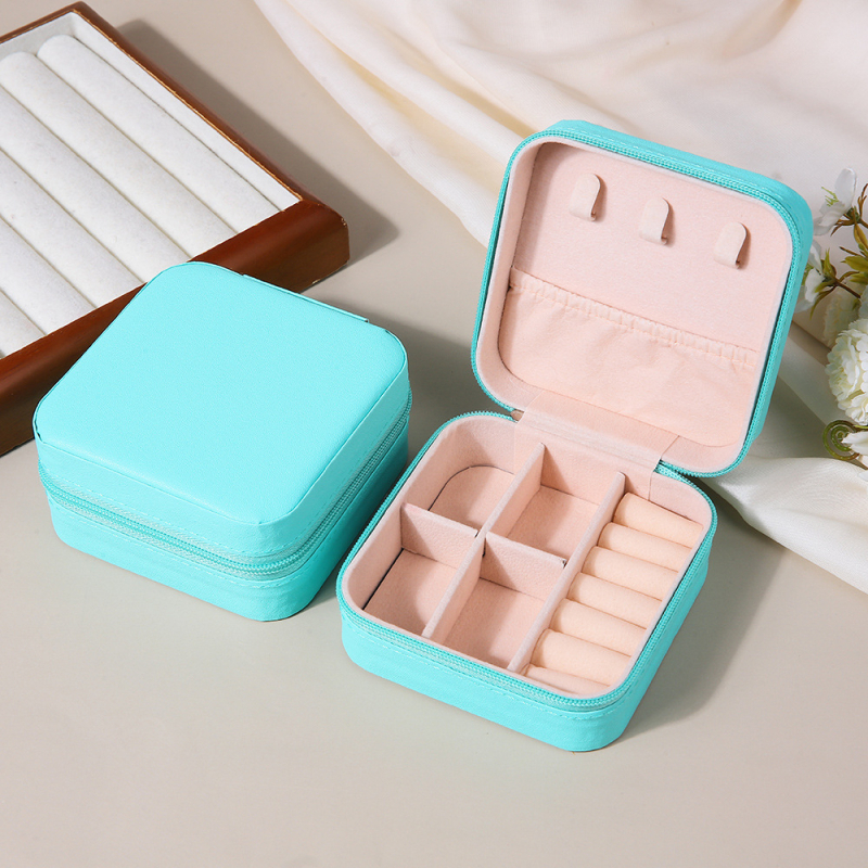 [PU] nešiojama papuošalų laikymo dėžutė dovanų dėžutė papuošalų dėžutė auskarai auskarai karoliai žiedai papuošalų dėžutė