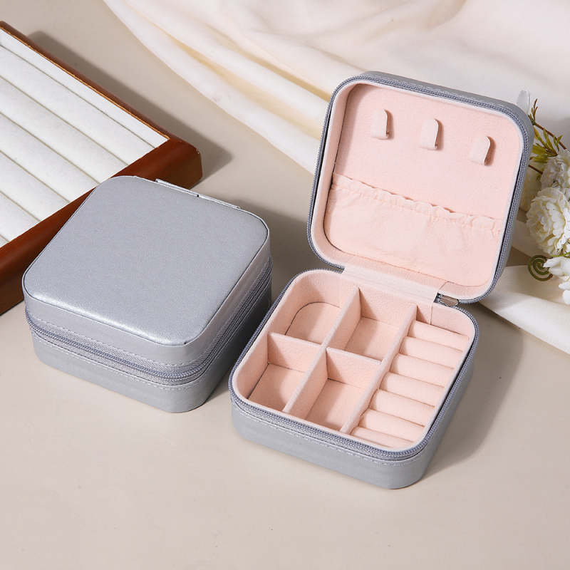 [PU] nešiojama papuošalų laikymo dėžutė dovanų dėžutė papuošalų dėžutė auskarai auskarai karoliai žiedai papuošalų dėžutė