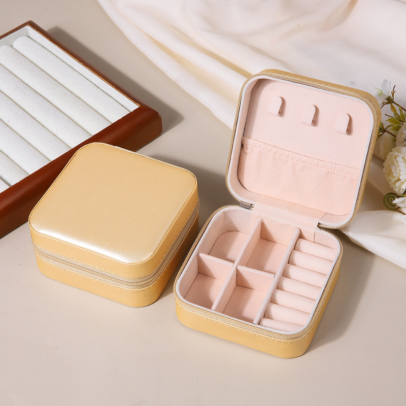 [PU] nešiojama papuošalų laikymo dėžutė dovanų dėžutė papuošalų dėžutė auskarai auskarai karoliai žiedai papuošalų dėžutė