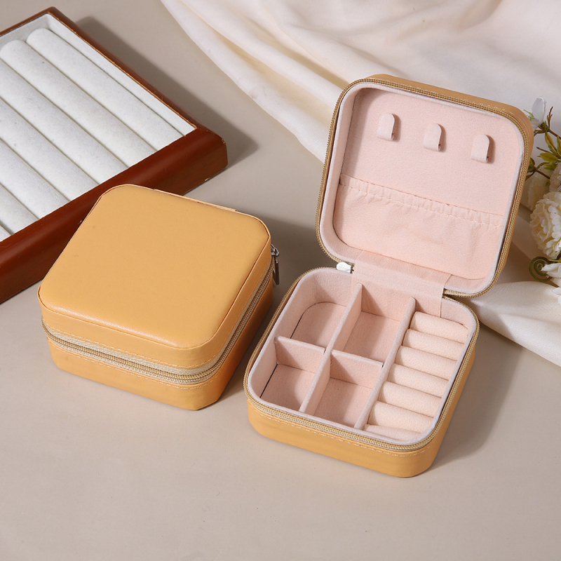 [PU] nešiojama papuošalų laikymo dėžutė dovanų dėžutė papuošalų dėžutė auskarai auskarai karoliai žiedai papuošalų dėžutė