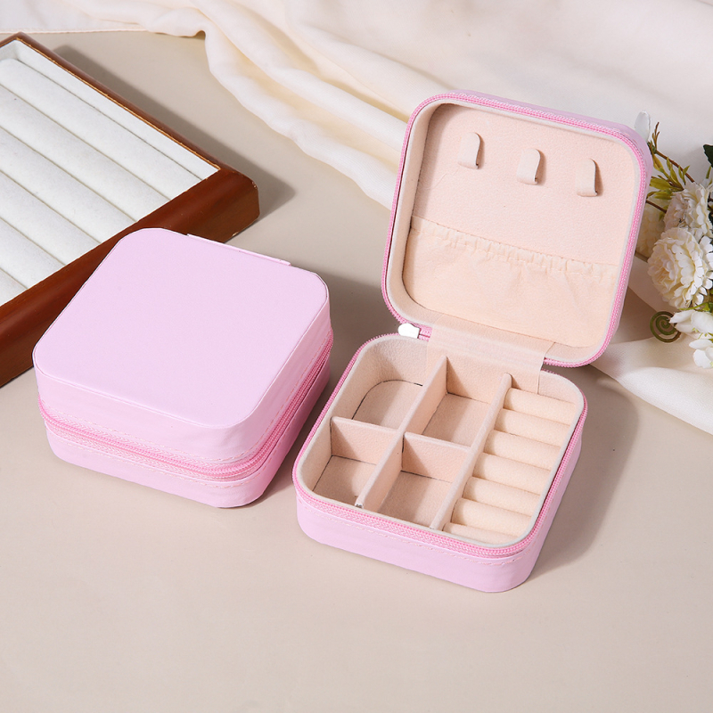 [PU] nešiojama papuošalų laikymo dėžutė dovanų dėžutė papuošalų dėžutė auskarai auskarai karoliai žiedai papuošalų dėžutė