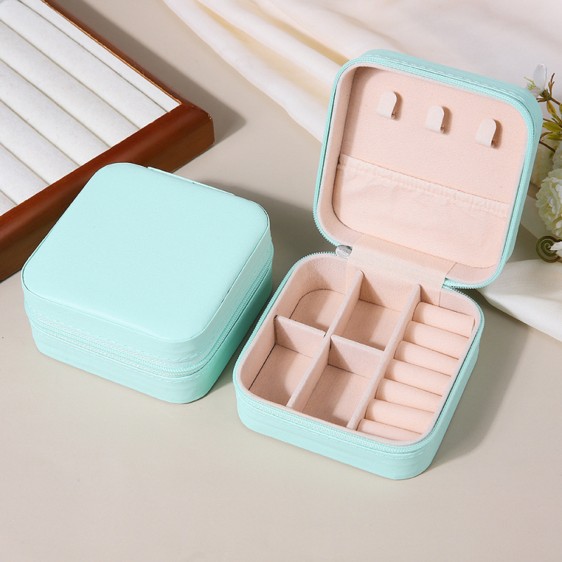 [PU] nešiojama papuošalų laikymo dėžutė dovanų dėžutė papuošalų dėžutė auskarai auskarai karoliai žiedai papuošalų dėžutė