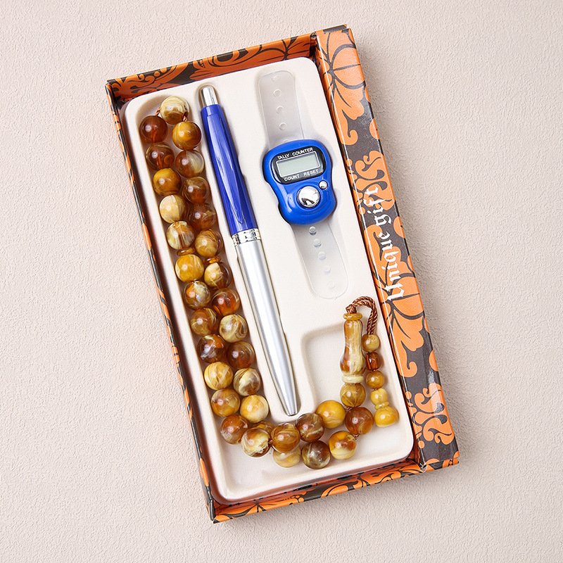 Комплект от 33 молитвени мъниста от Близкия изток, Саудитска Арабия, три части, за мъже и жени, ръчни гривни, гривни в близкоизточен стил на едро