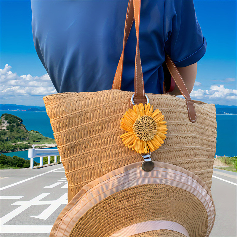 raktáron napraforgó kacsacsőr sapka szorítótáska akasztós csat nyári strand internetes ünneplő kültéri napernyő kalap akasztós táska tároló mappa