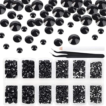 Ασημί μαύρο τρυπάνι με επίπεδη βάση + στυλό τρυπανιού με μύτη, σετ τσιμπιδάκια, αξεσουάρ νυχιών DIY στο Amazon, ζεστό