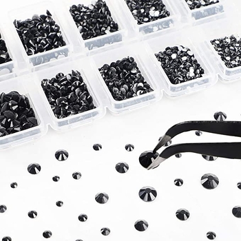 Ασημί μαύρο τρυπάνι με επίπεδη βάση + στυλό τρυπανιού με μύτη, σετ τσιμπιδάκια, αξεσουάρ νυχιών DIY στο Amazon, ζεστό