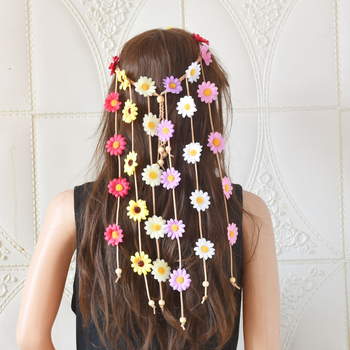 Nauja saulėgrąžų plaukų juosta, galvos apdangalas, ramunėlių vainiko galvos juosta, bohemiška galvos juosta, plaukų aksesuarai, moterims, gaivus stilius