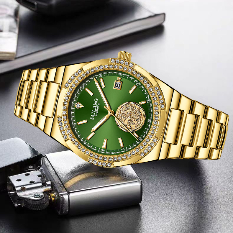 Sailang SAILANG meeste ja naiste veekindel mehaaniline käekell lihtne mood trendikas helendav kell