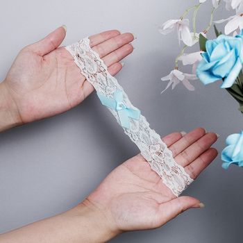 Europietiškos ir amerikietiškos nuotakos vestuvių aksesuarai kojų papuošalai rankų darbo „Sweet Lolita“ tamprios kojinės su seksualiu nėriniuotu kaspinu kojų diržu