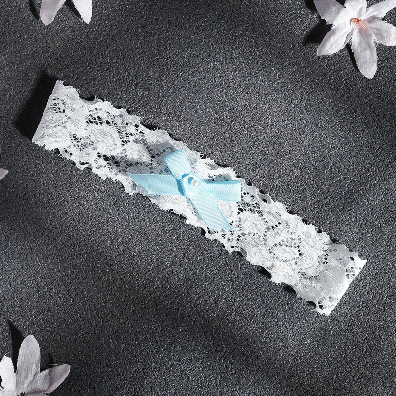 Europietiškos ir amerikietiškos nuotakos vestuvių aksesuarai kojų papuošalai rankų darbo „Sweet Lolita“ tamprios kojinės su seksualiu nėriniuotu kaspinu kojų diržu