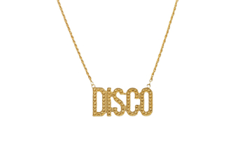 2021 Νέο Κολιέ με Γράμμα Ντίσκο που Δεν Ξεθωριάζει, Ευρωπαϊκό και Αμερικανικό Εξατομικευμένο Κολιέ με Κράμα Χιπ-Χοπ, Αλυσίδα Φιδιού από Κόκαλο, Χονδρική