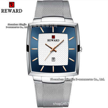Ανδρικό ρολόι Reward Simple, αδιάβροχο, ημερολόγιο, με ζώνη mesh, επαγγελματική ζώνη, Quartz, Export, ανδρικό ρολόι 62009m