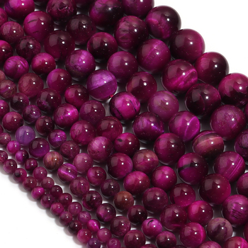 Διασυνοριακή άμεση προμήθεια ημιτελών βραχιολιών με χάντρες, ροζ-κόκκινη πέτρα, μάτι τίγρης, κολιέ, κοσμήματα, στρογγυλές χάντρες, αυθεντικά αξεσουάρ βραχιολιών DIY