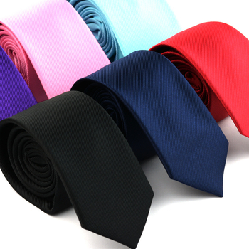 Επίσημη στενή γραβάτα 6cm Pure Color για άνδρες, κορεάτικη μόδα, βρετανική, επαγγελματική, στενή έκδοση, μαύρο, κόκκινο, ρίγες Pure Color