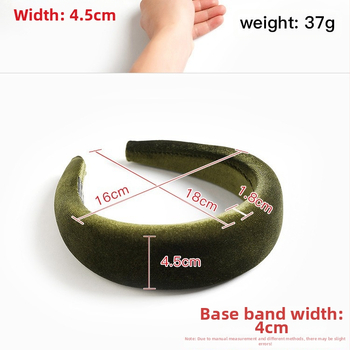 Ευρώπη και Ηνωμένες Πολιτείες διασυνοριακές εισαγωγές Amazon χρυσό βελούδινο βελούδινο σφουγγάρι κορδέλα μαλλιών φθινόπωρο και χειμώνα παχύ βελούδινο μαύρο κορδέλα μαλλιών για γυναίκες