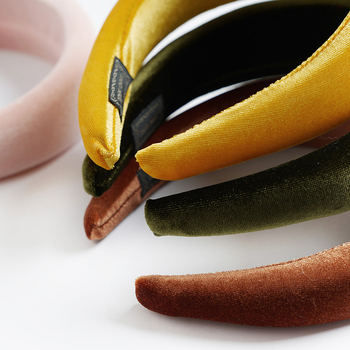 Ευρώπη και Ηνωμένες Πολιτείες διασυνοριακές εισαγωγές Amazon χρυσό βελούδινο βελούδινο σφουγγάρι κορδέλα μαλλιών φθινόπωρο και χειμώνα παχύ βελούδινο μαύρο κορδέλα μαλλιών για γυναίκες