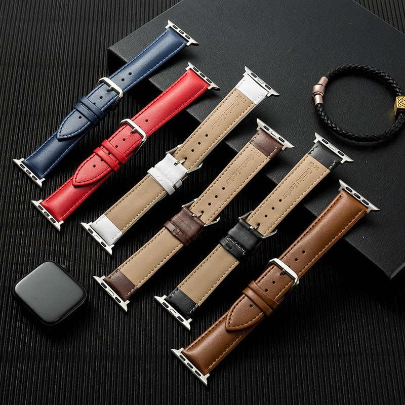 Tinka „Apple Watch“ paprastam veršiuko odos dirželiui, „Apple Watch“ verslo klasės diržui, laikrodžių priedams