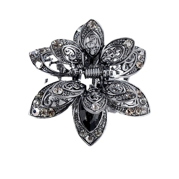 Διασυνοριακή πηγή γυναικείων αξεσουάρ μαλλιών κλιπ κρυστάλλου τρυπανιού κοίλη λαβή κλιπ μαλλιών AliExpress από κράμα