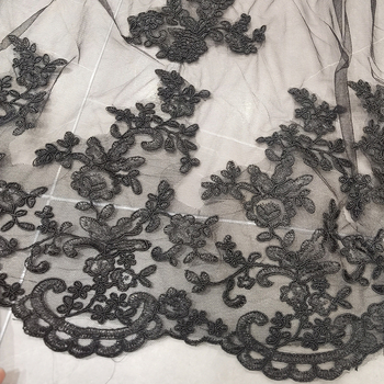 [Жасмин] Дълъг воал от черна дантела, 2 м, гребен за коса, булчински костюм, аксесоари