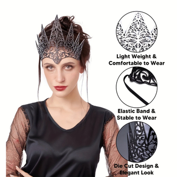 Διασυνοριακές Γυναικείες Μάσκες Κεφαλής με Στέμμα για Χάλογουιν Χριστουγεννιάτικη Κορδέλα Μαλλιών Δημιουργική Αστεία Κεφαλή για Πάρτι Ντύσιμο Κεφαλής