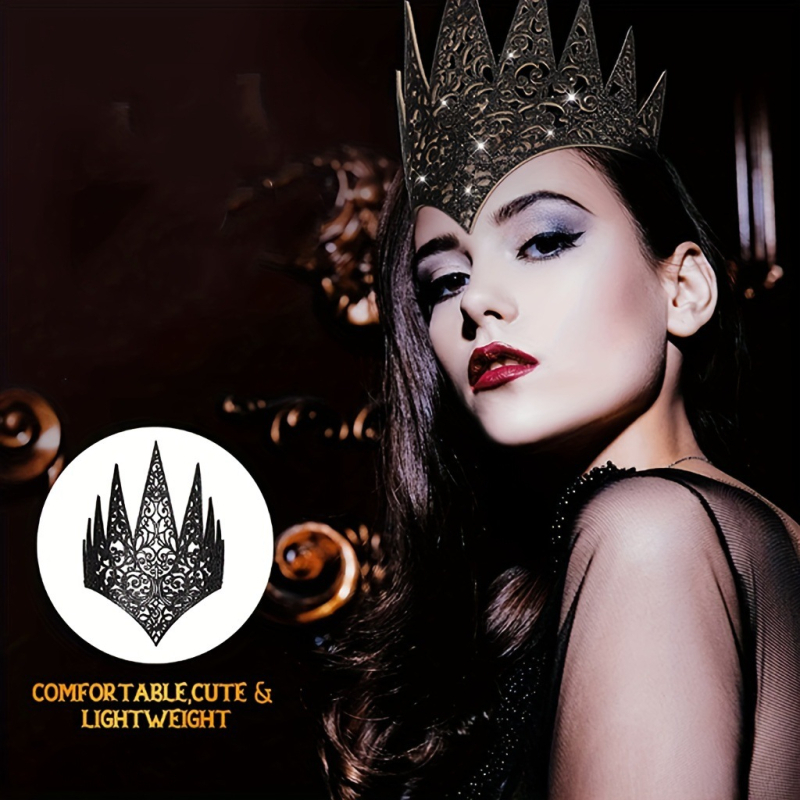 Cross Border Women Crown Headwear Maska Halloween Vianočné vlasové pásky Kreatívne vtipné pokrývky hlavy Párty Oblečenie Pokrývky hlavy