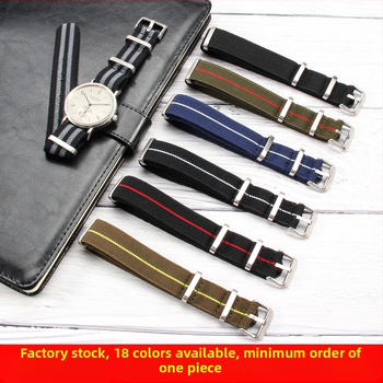 Άνδρες και γυναίκες NATO, ελαστικό νάιλον NATO με ένα λουράκι 18 20 22 χιλιοστών, υφασμένο ελαστικό λουράκι ρολογιού για αλεξίπτωτο