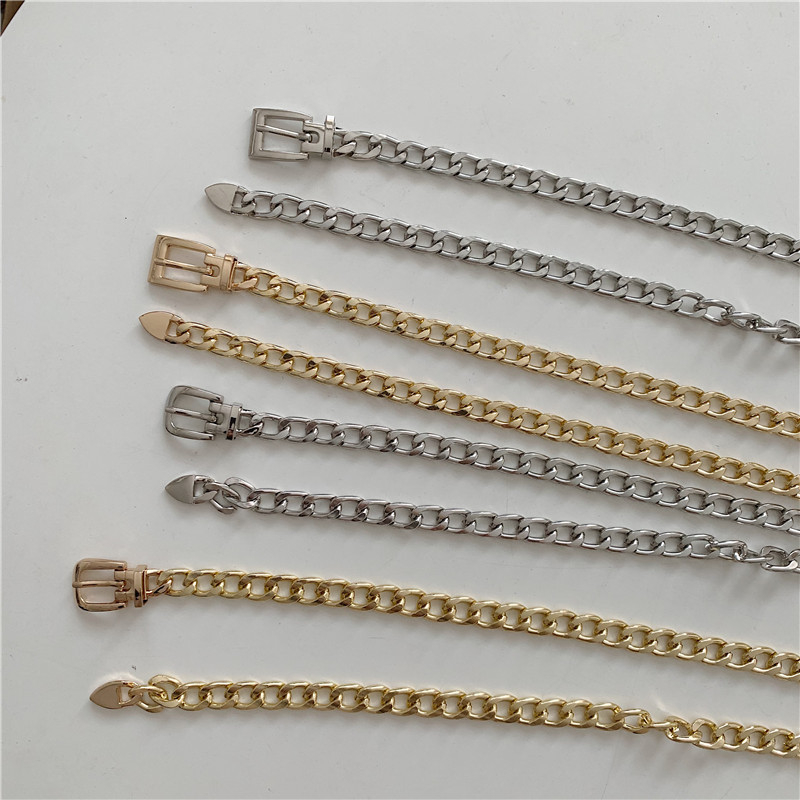 Metalinis diržas kelnėms, vyriškas grandininis kostiumo juosmens diržas, džinsinis grandininis diržas, moteriškas dekoratyvinis madingo stiliaus kelnių diržas