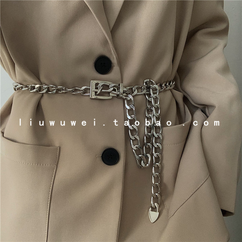 Metallist vöö pükstele, meeste ketiga ülikonna vöökoht, teksade ketiga vöö, naiste dekoratiivsed trendikad pükste vööd