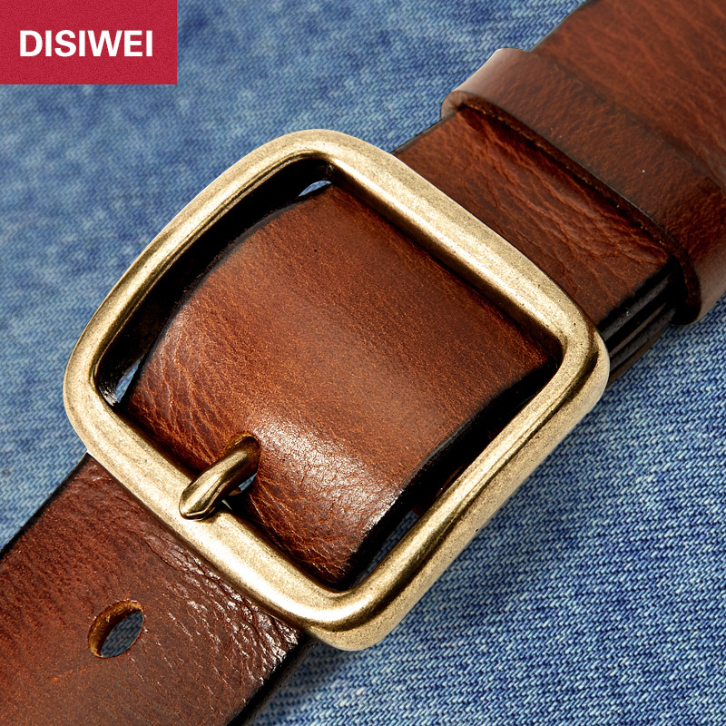 Retro stiliaus natūralios odos vyriškas diržas su sagtimi, storas, unisex moteriškas diržas, laisvalaikio, madingas, pirmojo sluoksnio, karvės odos, rankų darbo diržas moterims.