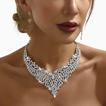 Ευρωπαϊκό και αμερικανικό κολιέ με διασυνοριακές εκρήξεις, σκουλαρίκια, κοστούμι, μόδα, ρετρό αίσθηση, εξαιρετικό σχέδιο, φόρεμα για δεξιώσεις, χρώμα, γυναίκες υψηλής ποιότητας