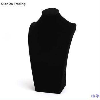 Ράφι επίδειξης κολιέ από βελούδο Fenya, καλούπι λαιμού κοσμημάτων, ράφι κοσμημάτων πορτρέτο μοντέλου, μετρητής λαιμού, στηρίγματα επίδειξης κοσμημάτων