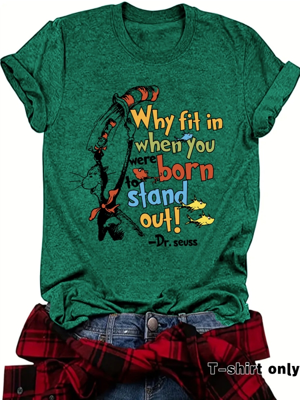 „Amazon“ nepriklausoma stotis, Europos ir Amerikos animacinių filmukų raštų spausdinimas, apvalios iškirptės, laisvi trumpomis rankovėmis, plius dydžio marškinėliai, tarpvalstybinė užsienio prekyba.