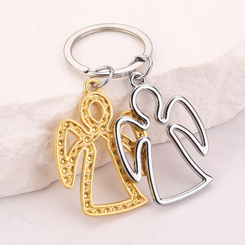 Σε απόθεμα χονδρικής δημιουργικό δώρο μικρό δώρο χαριτωμένο καρτούν σειρά Little Angel Girl μπρελόκ μενταγιόν δύο τεμαχίων