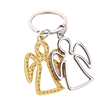 Σε απόθεμα χονδρικής δημιουργικό δώρο μικρό δώρο χαριτωμένο καρτούν σειρά Little Angel Girl μπρελόκ μενταγιόν δύο τεμαχίων