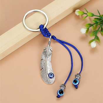 Μπρελόκ με διασυνοριακό σχέδιο, μάτι του διαβόλου, φύλλα πεταλούδας, διασυνοριακό κόσμημα, δημιουργικό μπρελόκ με μπλε μάτι, μενταγιόν με τσάντα