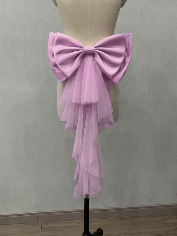 Originaal ehted satiinist võrgust lipsu vöökohaga pulmakleit fotograafia aksessuaarid saba eksport V148