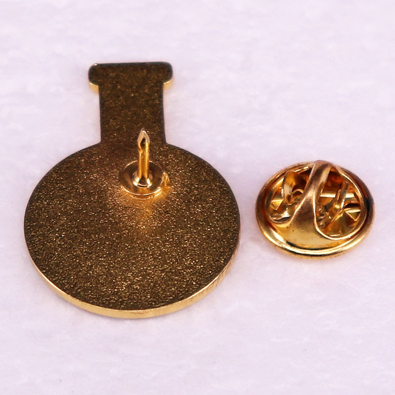 Broșă cu balon de sticlă, insignă științifică