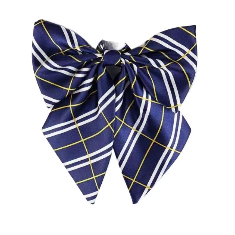 Spalvoti dryžuoti dalykiniai vyriški ir moteriški darbo marškiniai su kaspino apykakle ir balti derantys kaklaraiščiai, bankiniai kaklaraiščiai