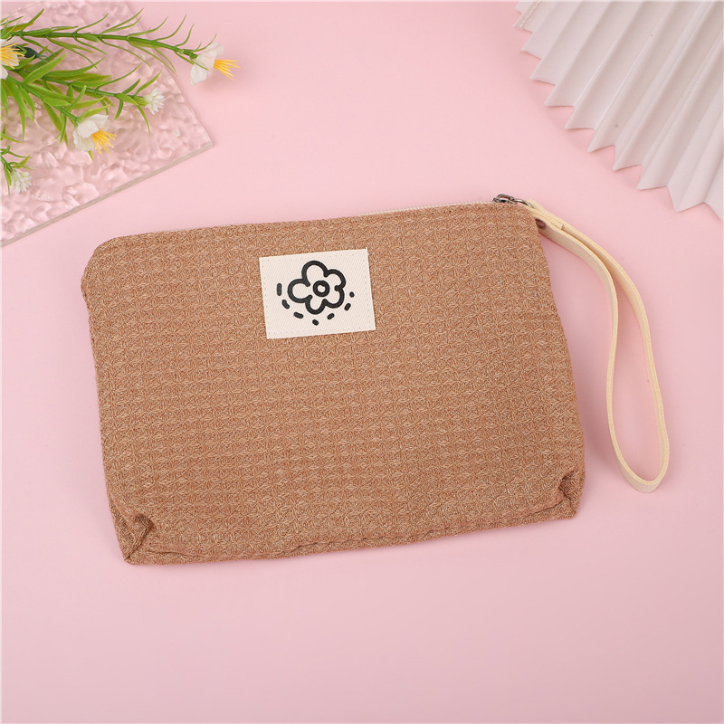 Ιαπωνική ρετρό τσάντα κινητού τηλεφώνου με σχέδιο waffle, μικρή φορητή χαριτωμένη, εξαιρετική τσάντα αποθήκευσης, τσάντα καρτών και κερμάτων για φοιτητικό λεωφορείο