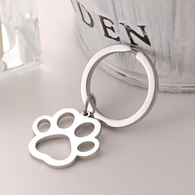 Įdomus kūrybingas nerūdijančio plieno raktų pakabukas augintinio antkaklio pakabukas išskirtinis pakabukas maišelis užtrauktuko pakabukas gamyklos didmeninė prekyba