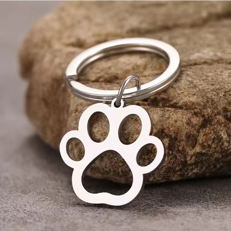 Įdomus kūrybingas nerūdijančio plieno raktų pakabukas augintinio antkaklio pakabukas išskirtinis pakabukas maišelis užtrauktuko pakabukas gamyklos didmeninė prekyba