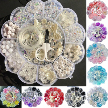 Spalvinga 13 grotelių slyvų žiedų lėkščių rinkinys dėžutėje, tarpvalstybinis, karštai parduodamas „pasidaryk pats“ papuošalų apyrankių papuošalų aksesuaras