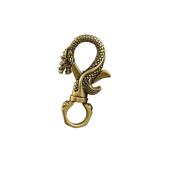 Μπρελόκ μπρελόκ με μπρελόκ από ορείχαλκο με ζώδιο Dragon Keychain για αυτοκίνητο, κρεμαστό μεταλλικό μπρελόκ μέσης χονδρικής