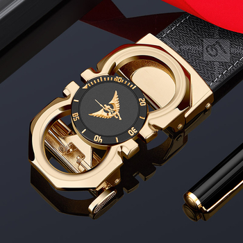 Мъжки колан King Paul от естествена кожа 2024 Нов висок клас моден колан за мъже и млади хора, модерен ежедневен колан за панталони